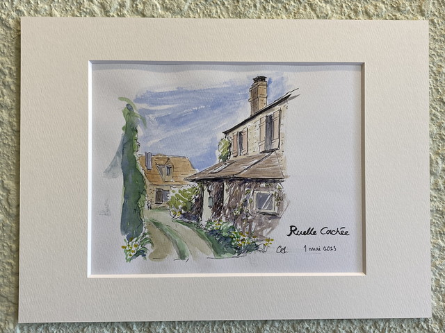 額を使わずに絵を展示する方法 - Akiko Inoue Watercolor - Atelier ORANGE